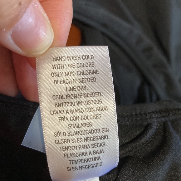 SHADE SHORE Black Plunge Flounce Neckline One Piece Swimsuit Womens Medium - Picture 12 of 13